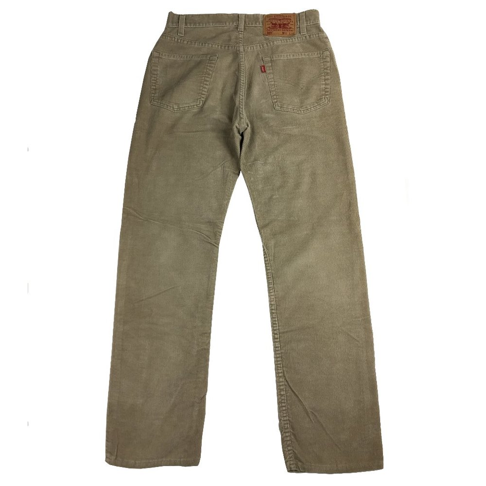 Y2k VTG Levi's 505 Corduroy Pants Beige Color Sz 31x32 Straight Leg